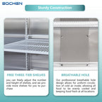 Commercial Reach In Fridge and Freezer Combo, EQCHEN 72" 3 Door Commercial Refrigerator and Freezer Combination
