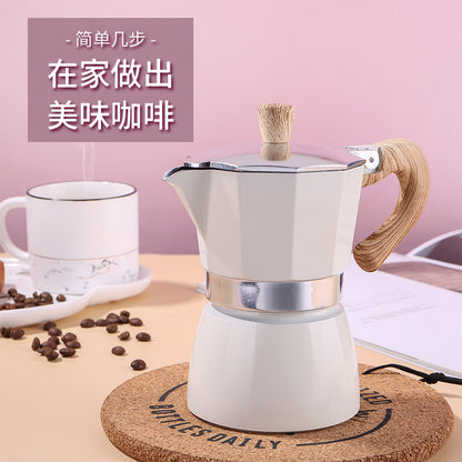 Seiko Moka pot high quality thick octagonal pot Italian coffee pot hand brewed coffee pot extraction coffee