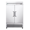 54" Commercial Refrigerator 49 Cu.Ft Stainless Steel 2 Door Reach-In Fridge