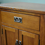 Mission Style Solid Oak Nightstand Model - Michael's Cherry Stain