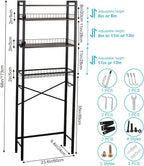 4/5-Tier Over-The-Toilet Storage Rack – Maximize Your Bathroom Space
