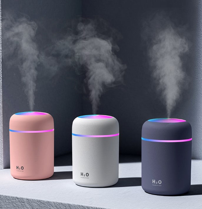 Colorful cup usb mini home bedroom office car table colorful led surface air spray marquee humidifier