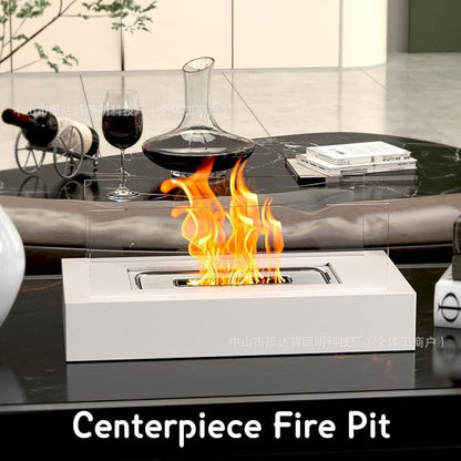 Cross-border rectangular alcohol fireplace bar outdoor portable real fire fireplace lamp heater home decoration atmosphere lamp