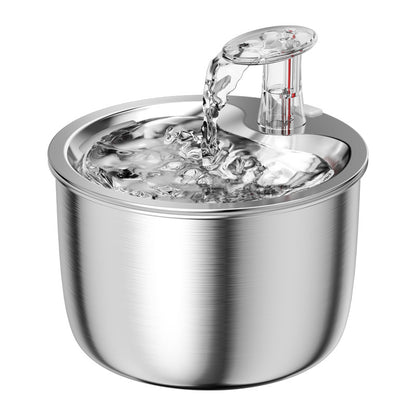 Pet Water Dispenser Stainless Steel 304 Automatic Fountain Smart Cat Water Fountain Dog Water Feed Pet Supplies