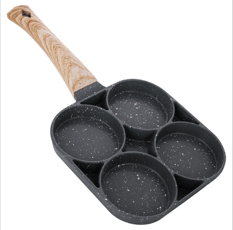 Maifan stone four-hole omelette pan flat-bottomed non-stick steak pan breakfast egg burger frying pan kitchen utensils small pan