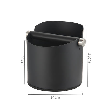 Cross-border coffee grounds tapping bucket, Italian coffee stainless steel tapping bucket, round small household coffee grounds bucket