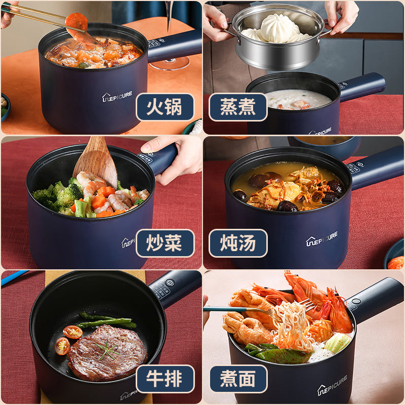 Electric cooking pot multi-functional electric heating pot student dormitory pot cooking mini electric pot non-stick rice cooker 110V US regulations