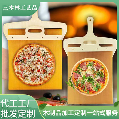 Cross-border new wooden pizza shovel Multi-function scene restaurant sliding pizza shovel Creative home life pizza