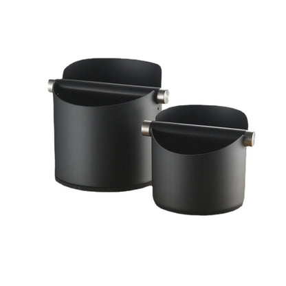 Cross-border coffee grounds tapping bucket, Italian coffee stainless steel tapping bucket, round small household coffee grounds bucket