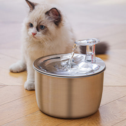 Pet Water Dispenser Stainless Steel 304 Automatic Fountain Smart Cat Water Fountain Dog Water Feed Pet Supplies