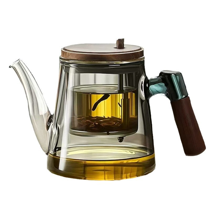 Elegant cup full glass liner teapot light luxury style home tea cup tea water separation tea cup filter separation