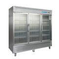 3 Door Commercial Display Refrigerator, EQCHEN 82 Inch Commercial Drinks Fridge