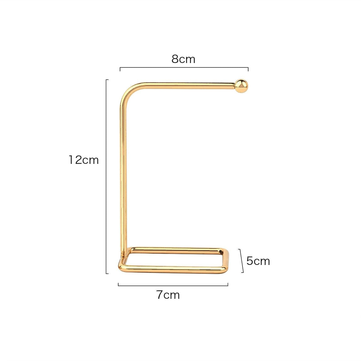 Jewelry Organizer Wooden Rack Bracelet Earring Holder Display Decoration Stand Earring Support Display Decoration Rack Small Jewelry Display Holder T-Shaped Iron Fashion Home Bracelet Pendant Jewelry Storage Shelf Stand for Woman Girls